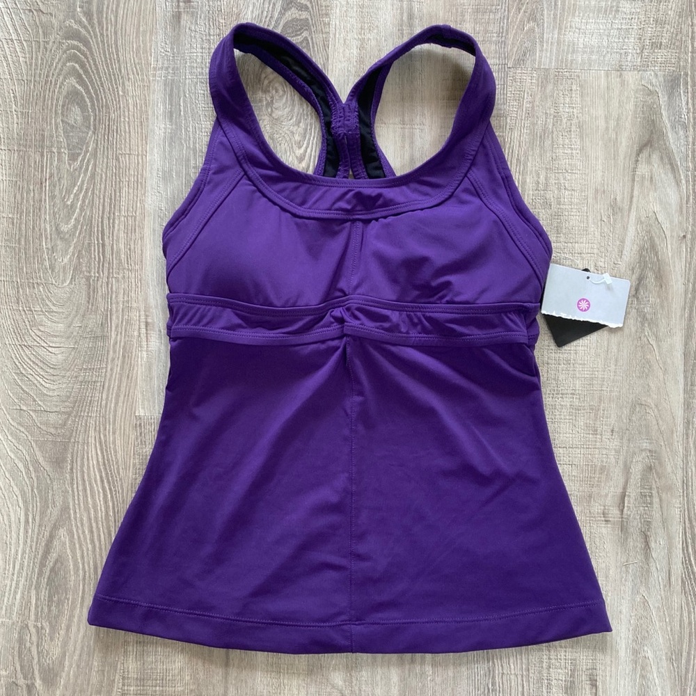Athleta Purple Tank Unique Racer Back NWT